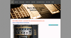 Desktop Screenshot of kensmusiccenter.com